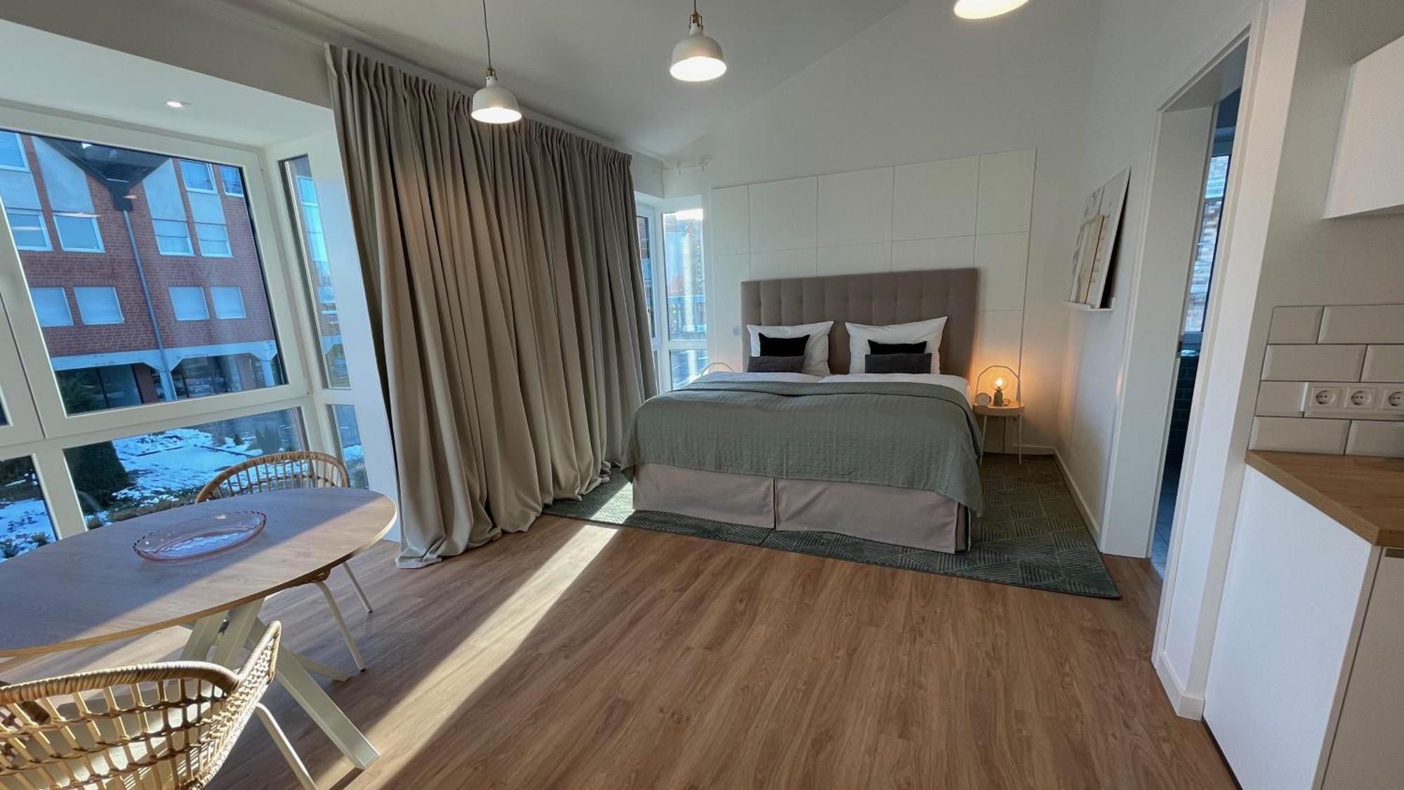 Moderne Neue Apartments Zum Wohlfuehlen Im Boardinghouse Bed & Butter Hasbergen المظهر الخارجي الصورة
